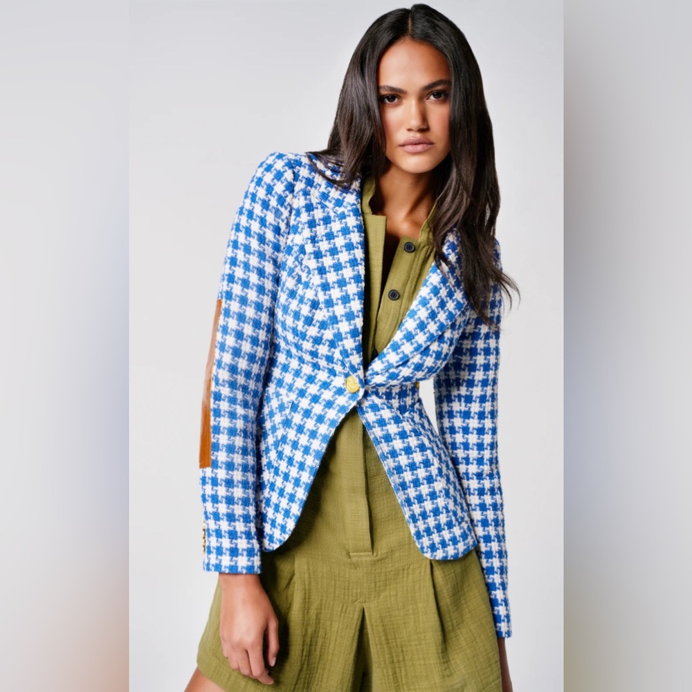 SMYTHE houndstooth blazer NWT size 12